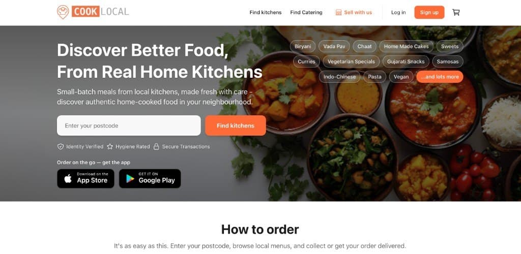 The Cook Local website